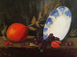 Grapefruit, Grapes & Plate : 18A15